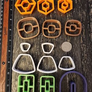 Colorful Geometric Cookie Cutters